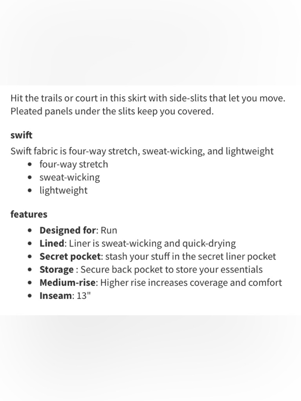 lululemon athletica Play off the pleats Skirt size 6 - Picture 3 of 10